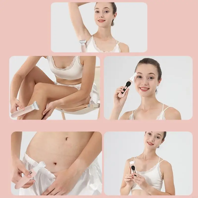 M7DF Donne portatili Remover Set sopracciglia in plastica e Terrimer Naso ricaricabile