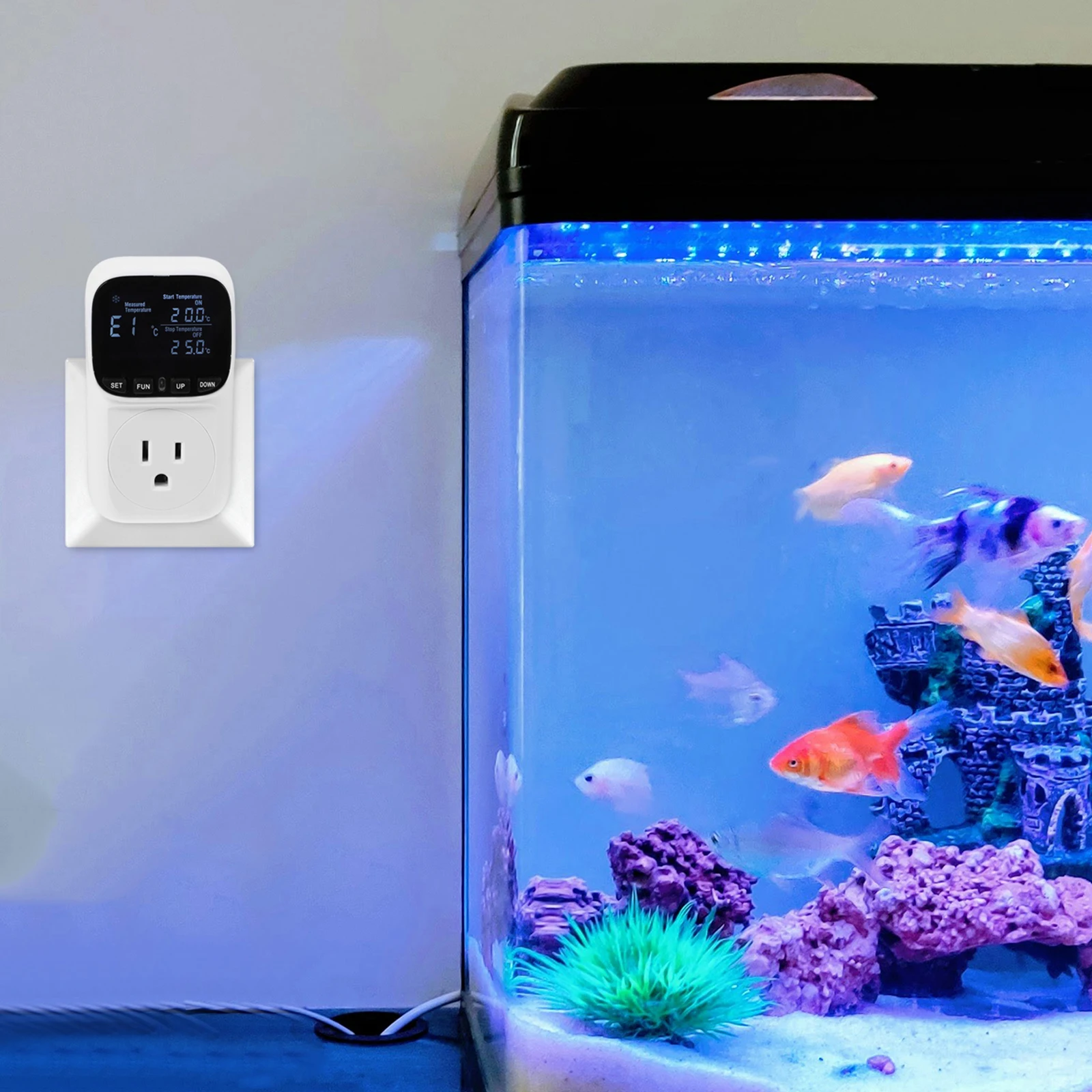 

Temperature Control Socket Digital Thermostat Outlet Home Heating Constant Smart Controller US Plug Countdown Timer Fish Tank