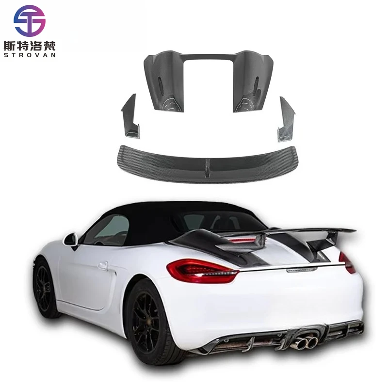 

High Quality 981 Carbon Fiber Hump Spoiler Factory-Molded Performance Parts for Rear Body Upgrade & Stylish Sporty Enhancement