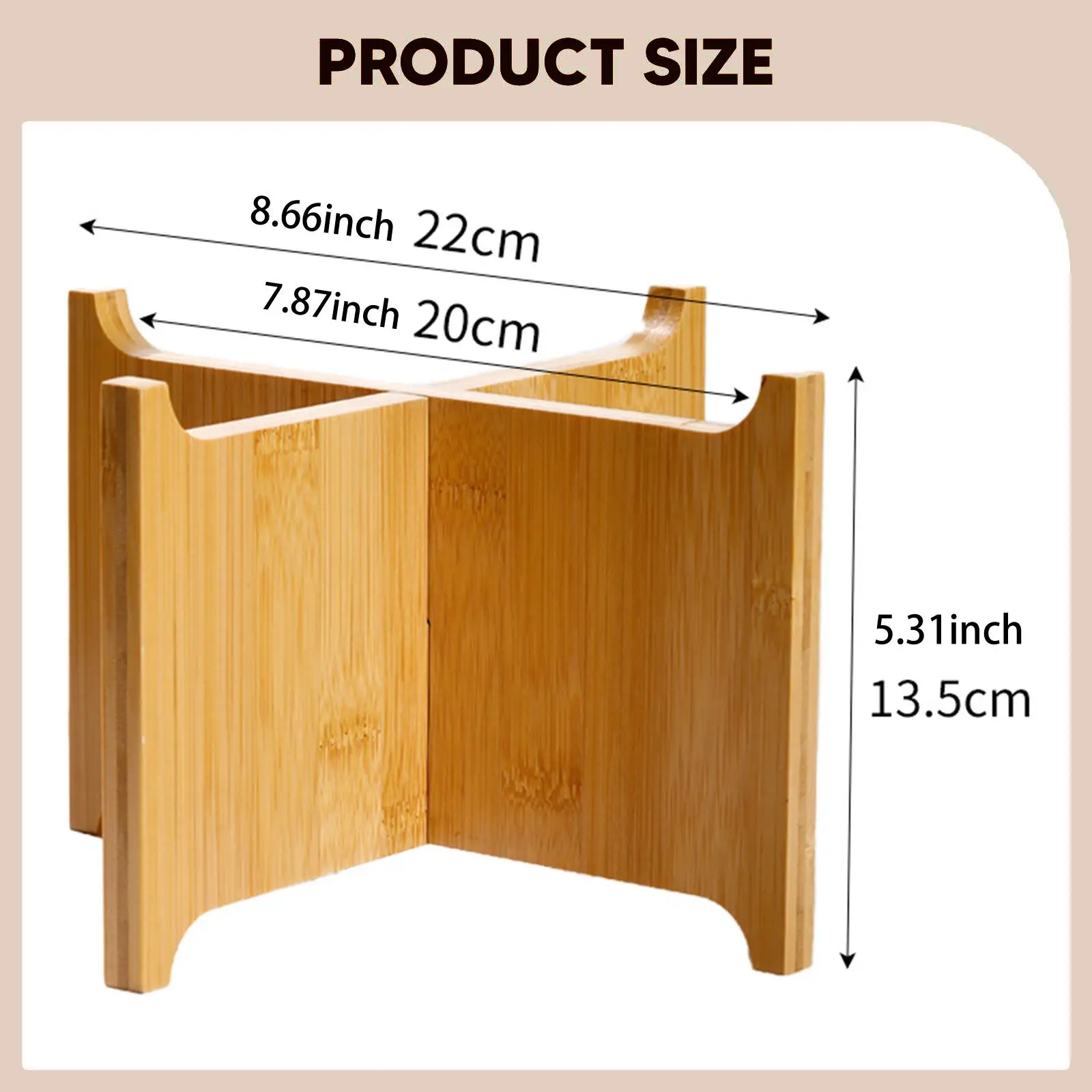 

Wooden Plant Stand, Decorative Plant Pot Holder, Planter Stand, Flower Pot Stand for Indoor Outdoor Garden Table Home Decoration