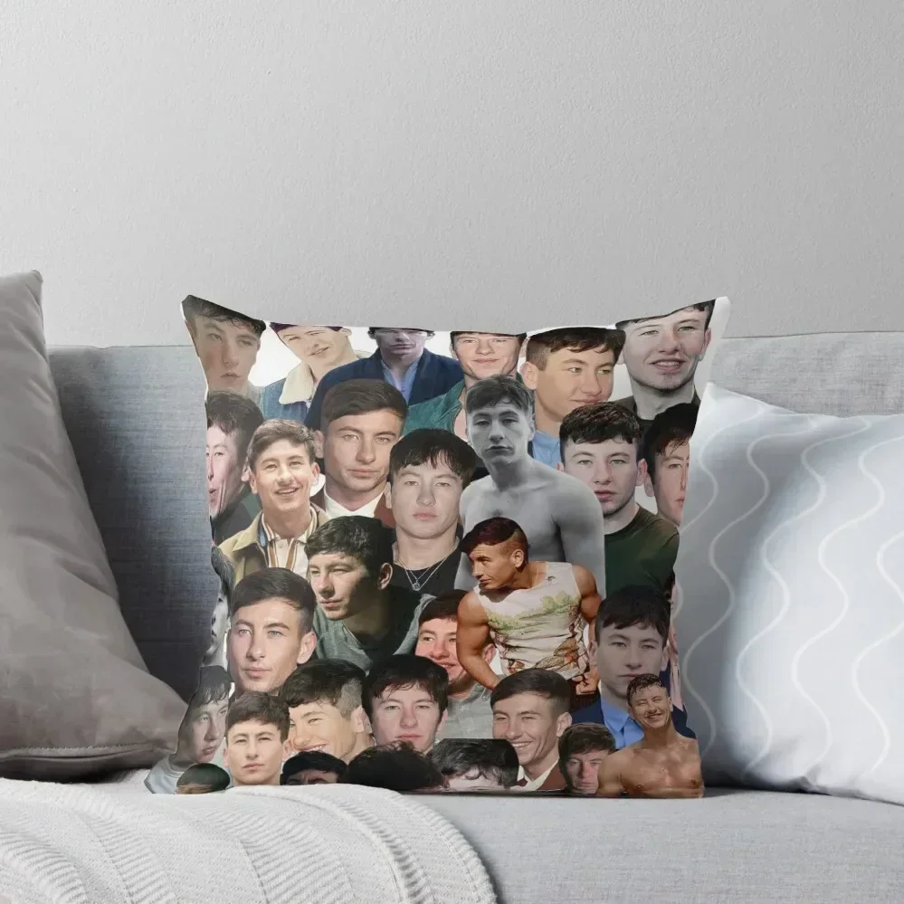 

barry keoghan photo collage Throw Pillow Cushions Cover ornamental pillows Pillows Aesthetic pillow