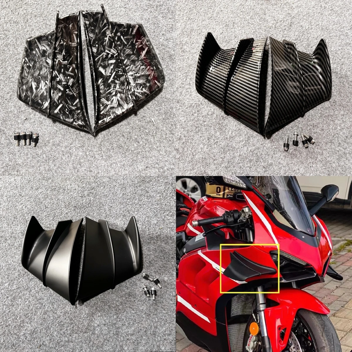 

for Ducati Panigale V4 V4S V4R 2019-2020-2021 motorcycle fixed wind wing wing shell side fairing