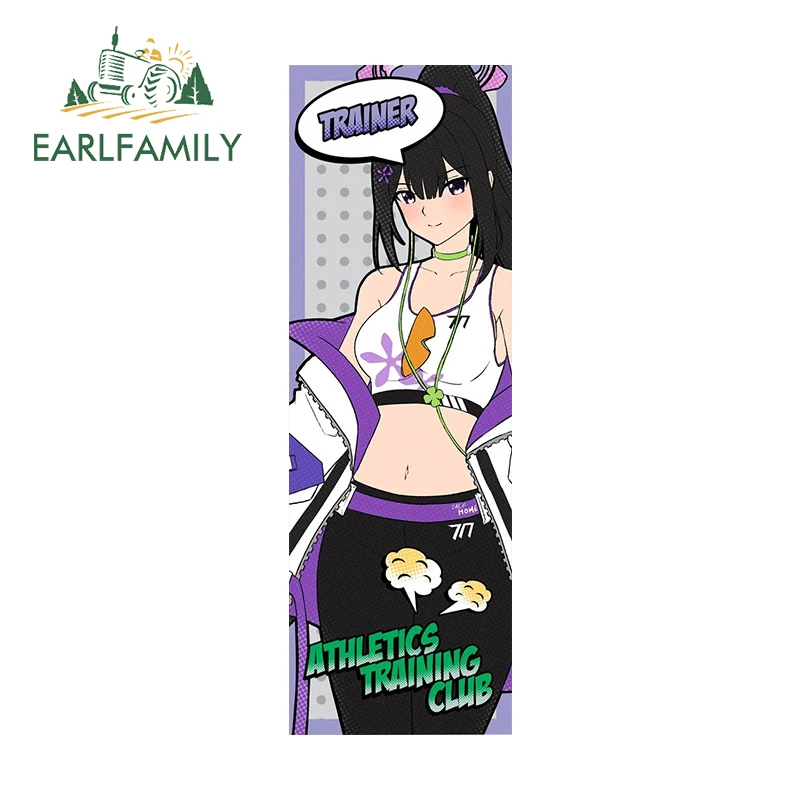 EARLFAMILY Honkai Impact 3rd Raiden Mei Car Sticker Vinyl Car Wrap Decal Air Conditioner Rearview Personality Creative Decor