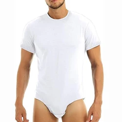 Adulto uomo bambino tutina pannolino amante (ABDL) bottone cavallo un pezzo manica corta pagliaccetto tuta pigiama mamma ragazzo Cosplay