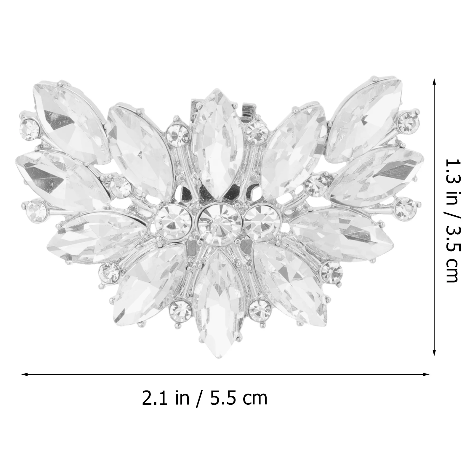 

2Pcs High Heel Accessories Sparkling Crystals Wedding Shoe Clips Decorative Shoe Jewelry Elegant Rhinestones for Shoes