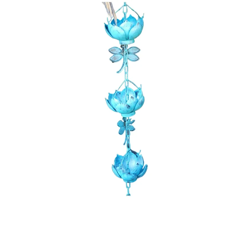 Creative villa courtyard lotus rain chain, rain chain gutter water chain c