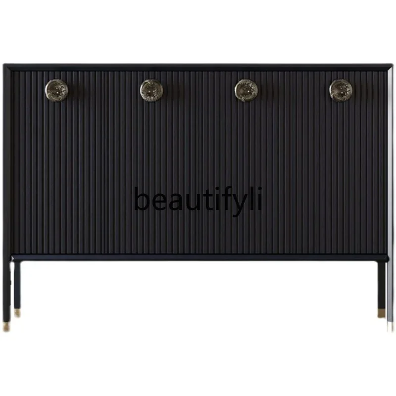 

X188 Neoclassical entrance shoe cabinet, household design side cabinet, Chinese light luxury storage cabinet