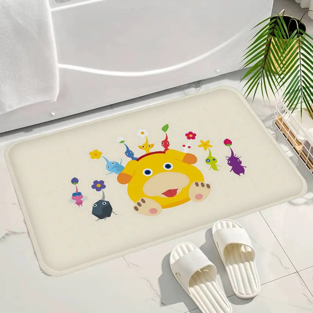 Adventure Game P-Pikmin Door Mat Washable Non-Slip Living Room Sofa Chairs Area Mat Kitchen Doormat Area Rug