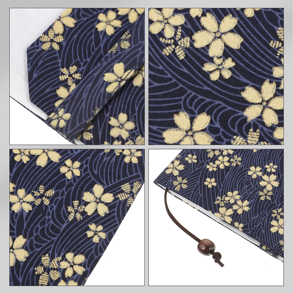 Book Cover Stylish Decor Ornamental Cloth Protective Sleeve Hand-made Protector for School