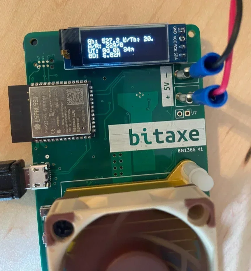 Bitaxe DIY Kit open source ASIC hardware BitaxeUltra BM1366 BM1397 Asic Chip