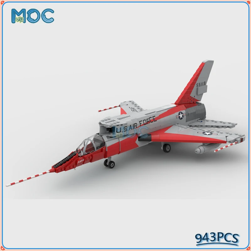 

Масштаб 1:35, F-107, ультра саблятый линкор Moc, строительные блоки, кирпичи «Звездный истребитель», сборка «сделай сам», военная креативная игрушка в подарок, 943 шт.