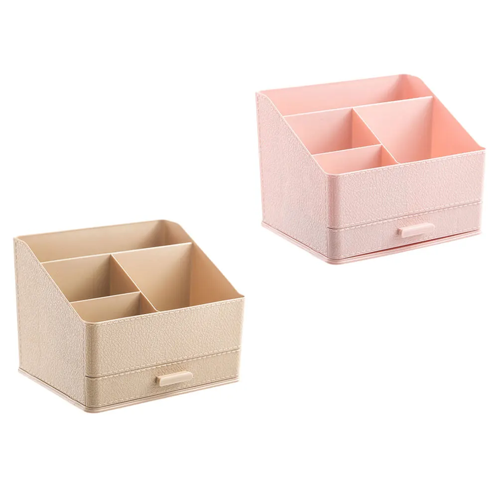 

2 Pcs Square Container Storage Box Makeup Basket Decorative Bins Baskets for Organizing