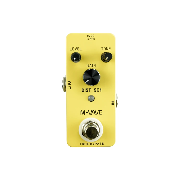 M-Vave Guitar Effect Pedal True Bypass Dist-Sc1 Distortion Guitar Effect Pedal Guitar Tuner Effector Distortion Effects Stompbox