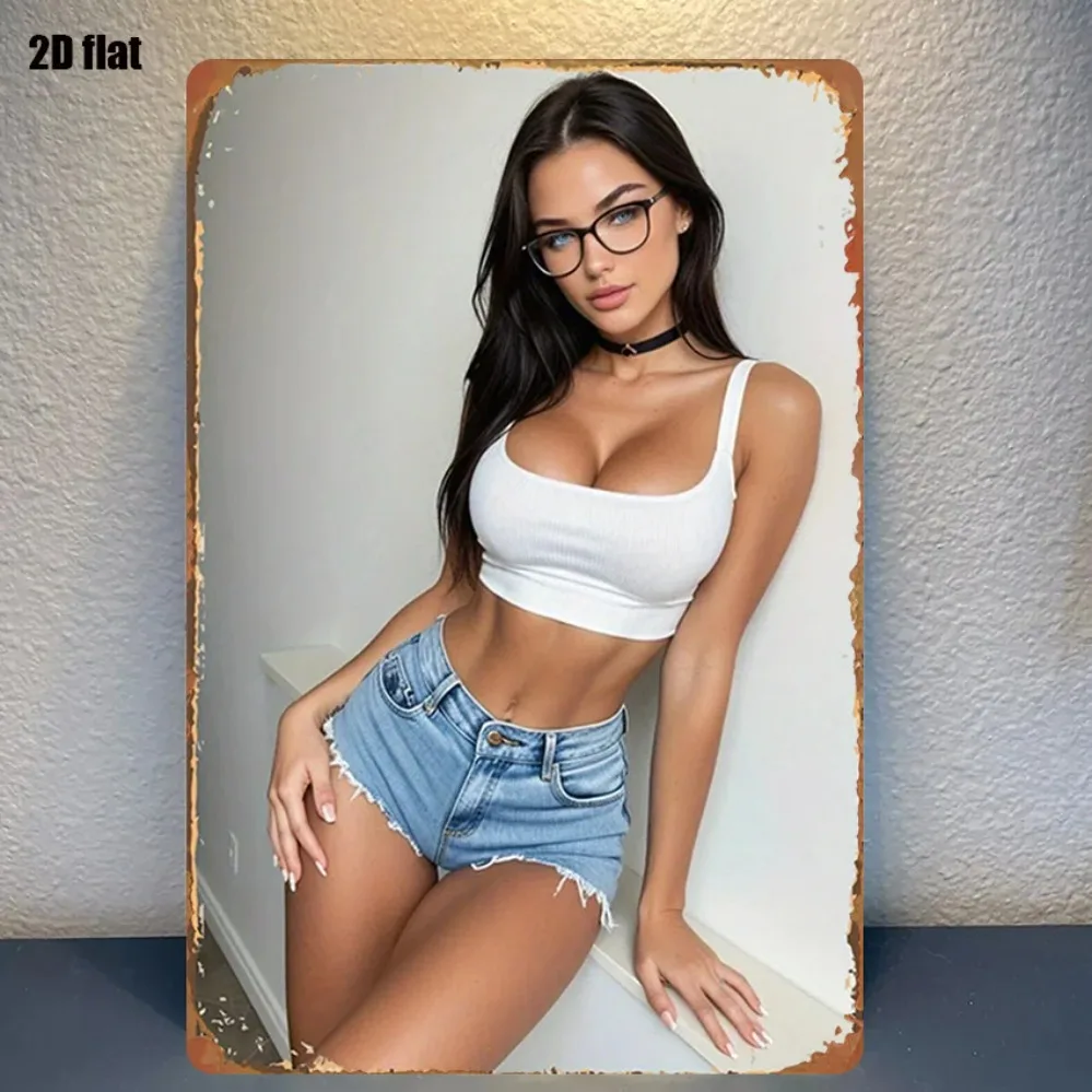 

Retro Metal Wall Sign 8x12 Inch Vintage Tin Plaque for Home Kitchen Bar Decor