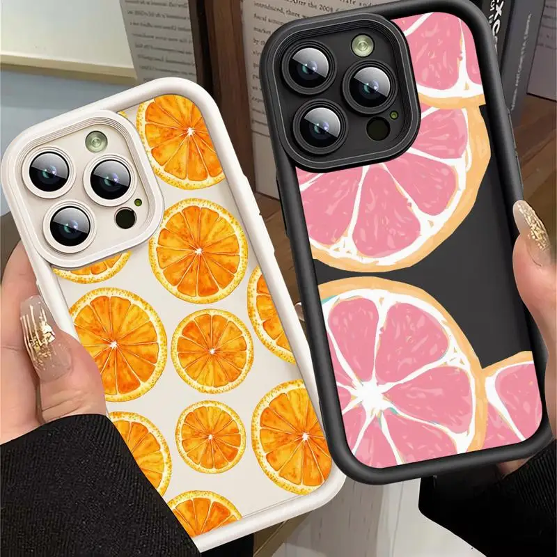 phone case for Apple iPhone 12 14 Pro cases 11Pro Max 11 16 Plus 13Pro max 15plus 11pro funda Cover Delicious Watermelon Lemon