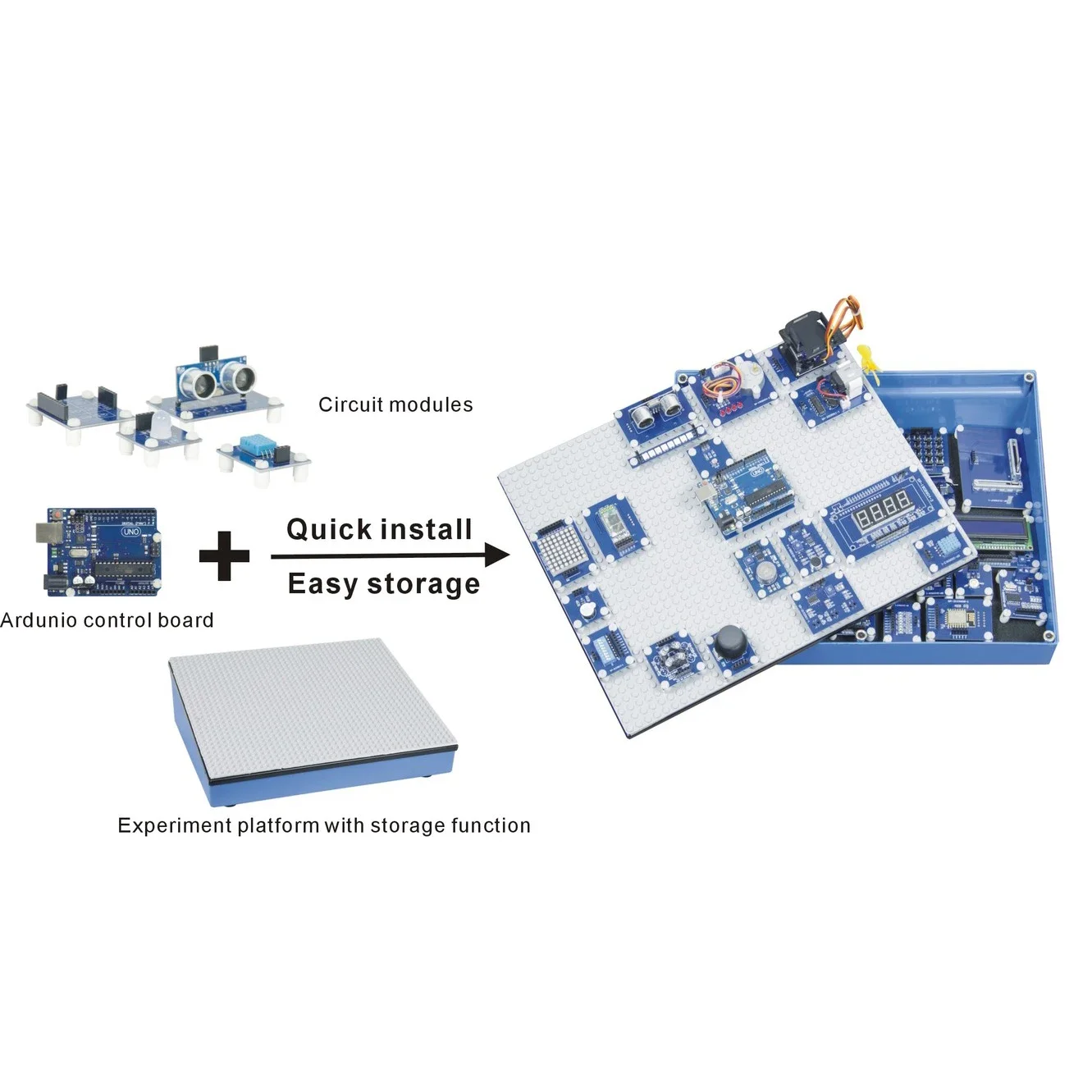 MCP M41-2000 LEARNING KIT for AT Mega DEVELOPMENT BOARDS TRAINING MODULE SENSOR Electronics Platform