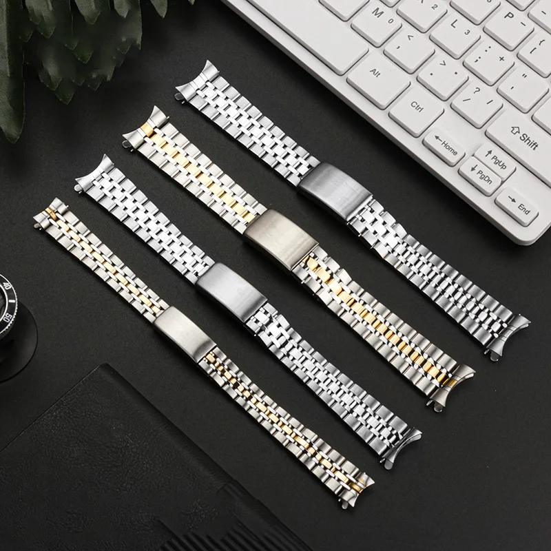 Arced Bracelet for TUDOR Watch Band Junyu Prince Princess Steel Band Men's and Women's Watch strap 13mm 17mm 19mm 20mm wristband