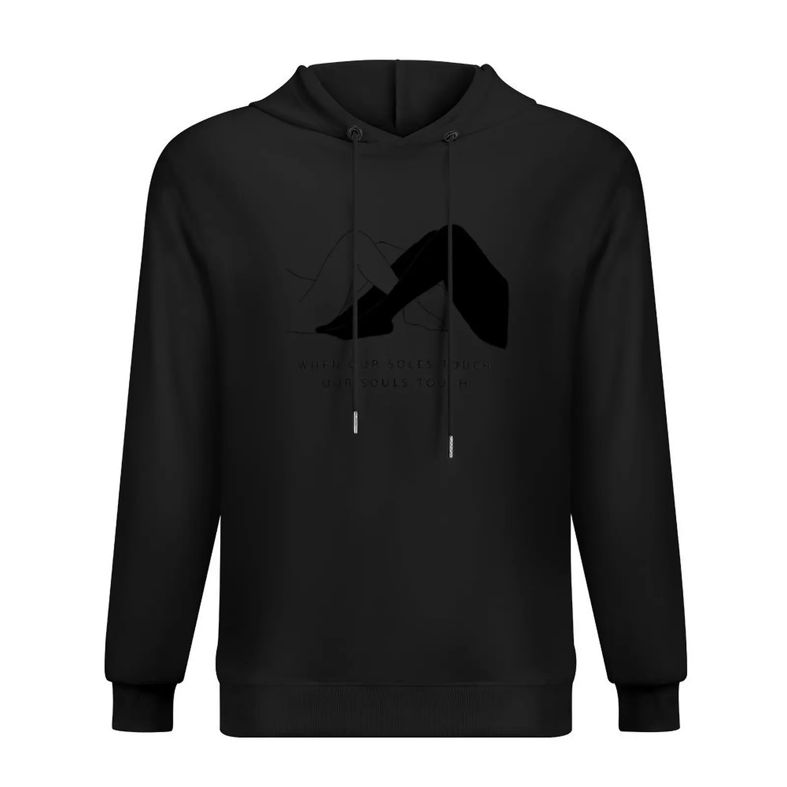 

When the soles touch our souls touch Hoodie mens clothing clothes for men korean autumn clothes autumn jacket men autumn hoodie