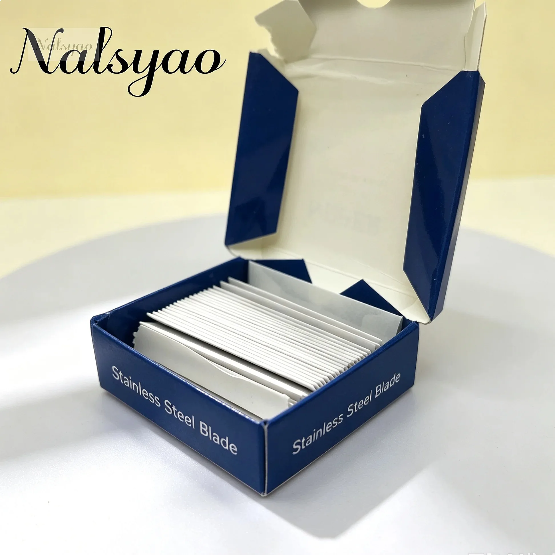 Barber Shaving Tools 10/100PCS Single-Sided Stainless Steel Razor Blades for Men Manual Shaver Replaceable Sharp Edge