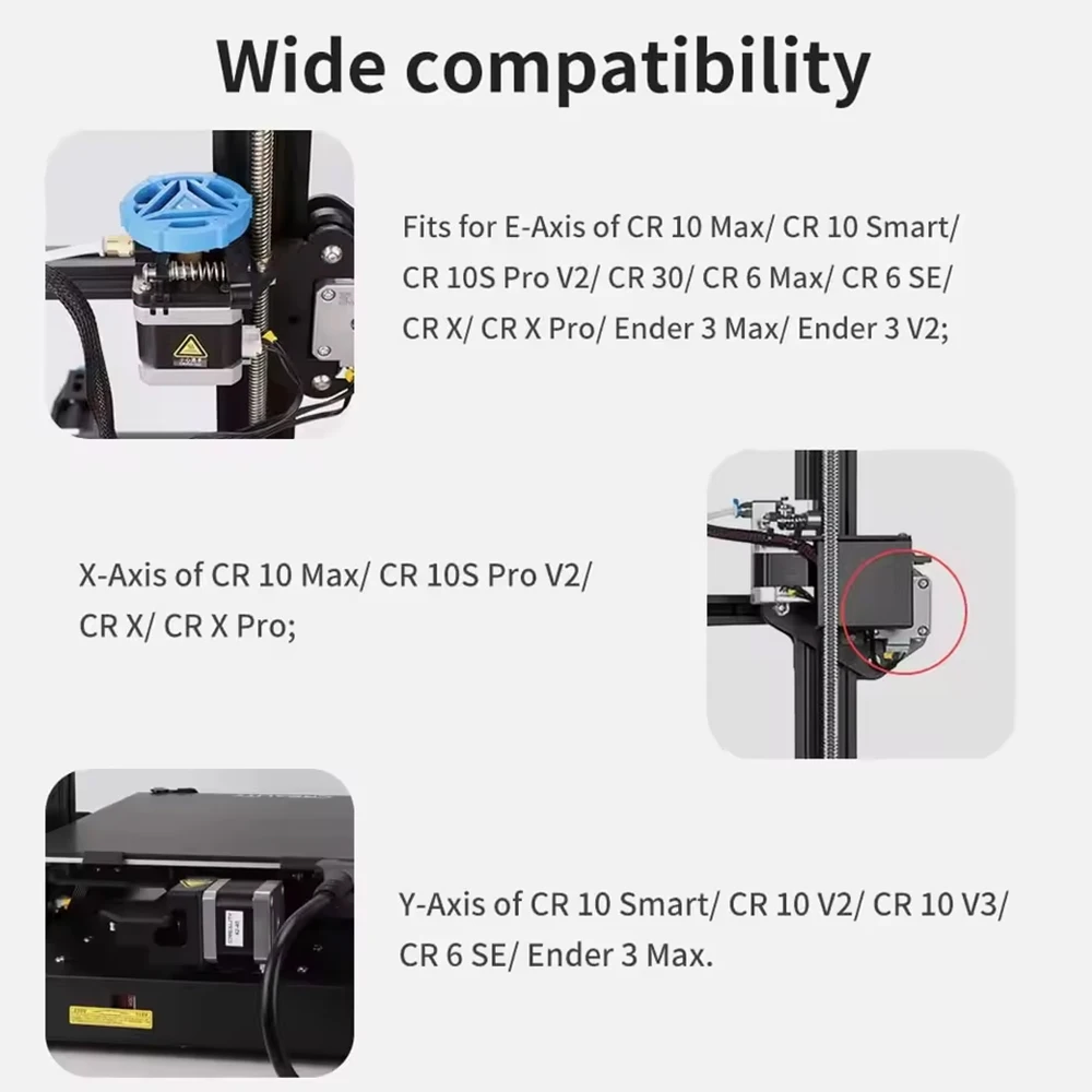 Silnik krokowy 42-40 z przekładnią do ekstrudera do drukarek 3D Ender 3/3 V2/Ender 3 Pro/Ender 5/CR-10 — zdjęcie produktu 3
