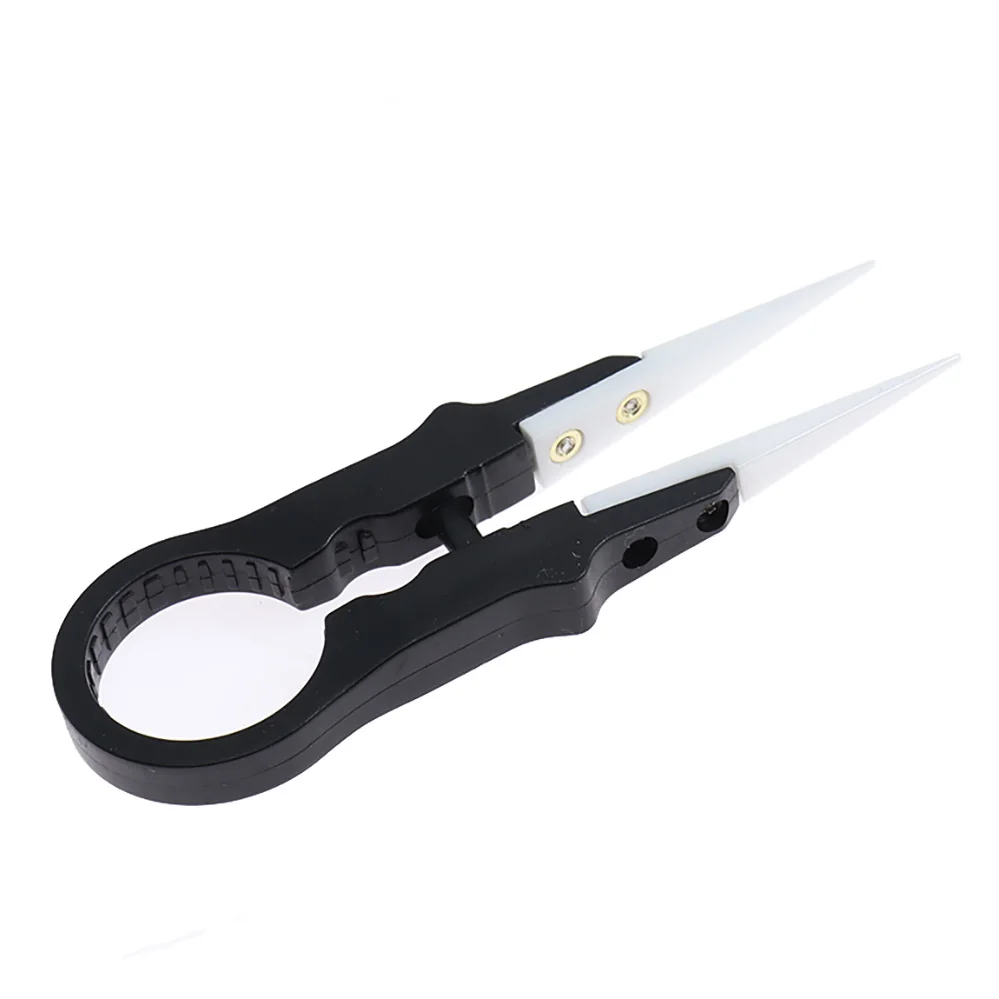 Multifunctional Anti Static Hot Heat Resistant DIY Pointed Tip Ceramic Tweezers