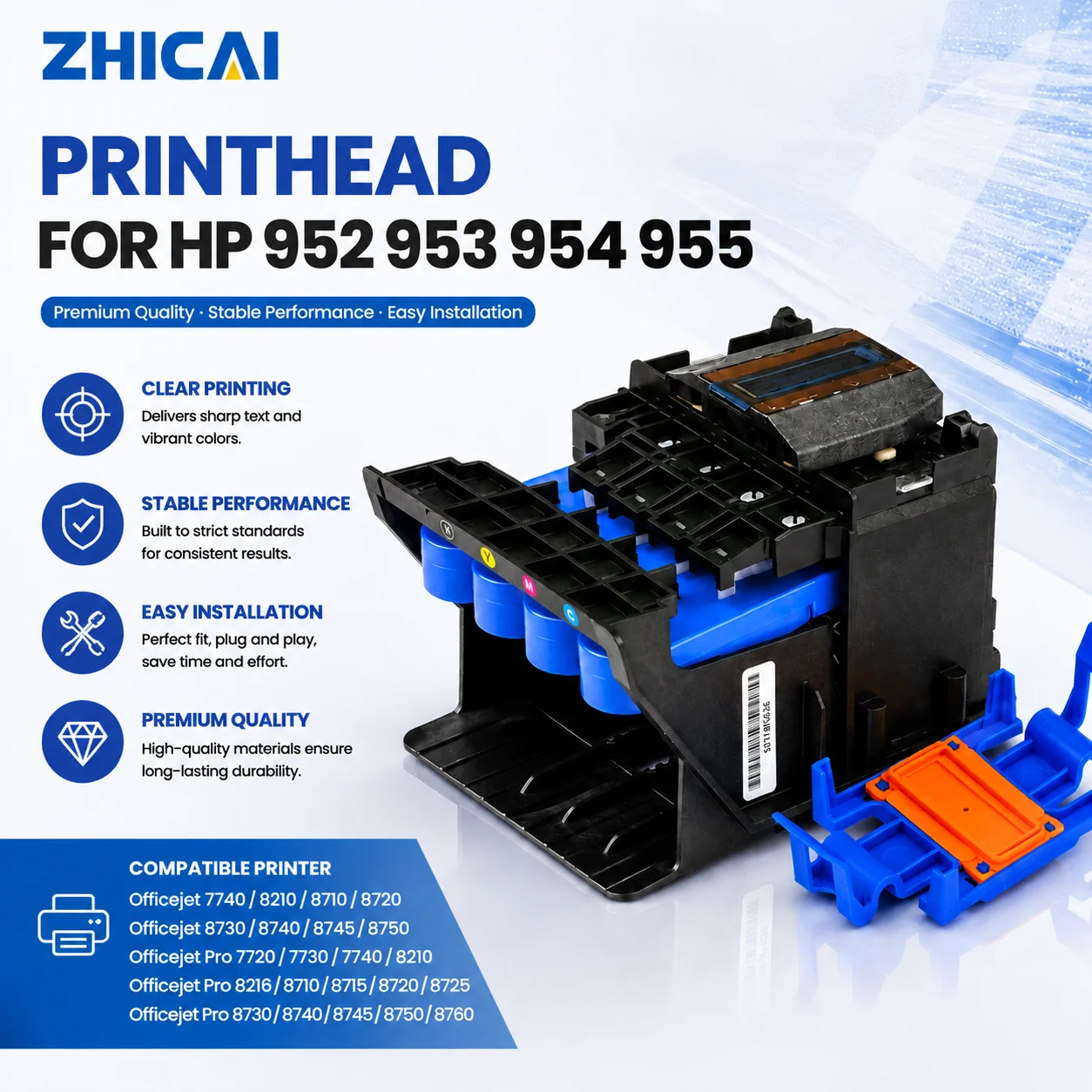 For HP 952 953 954 955 Printhead For HP Officejet Pro 7720 7730 7740 8210 8218 8710 8715 8720 8730 M0H91A For HP952 Print Head