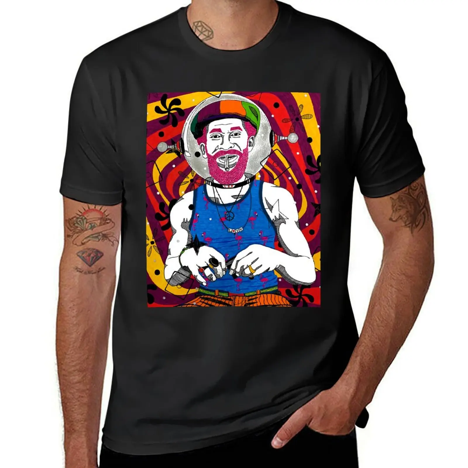 

Lee Scratch Perry Astronaut T-Shirt plain cute clothes tops mens graphic t-shirts