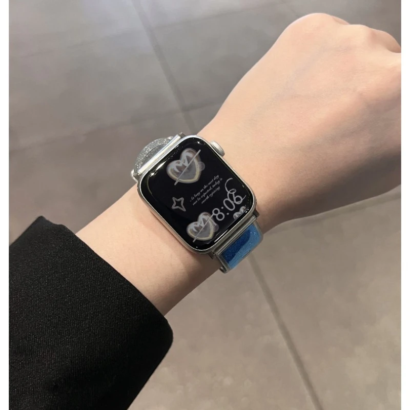 الفتيات هلام سيليكون حزام ل سوار ساعة يد آبل الترا 2 49 مللي متر 46 45 44 42 41 40 38 مللي متر سوار ل iWatch سلسلة 10 4 5 6 SE 7 8 9