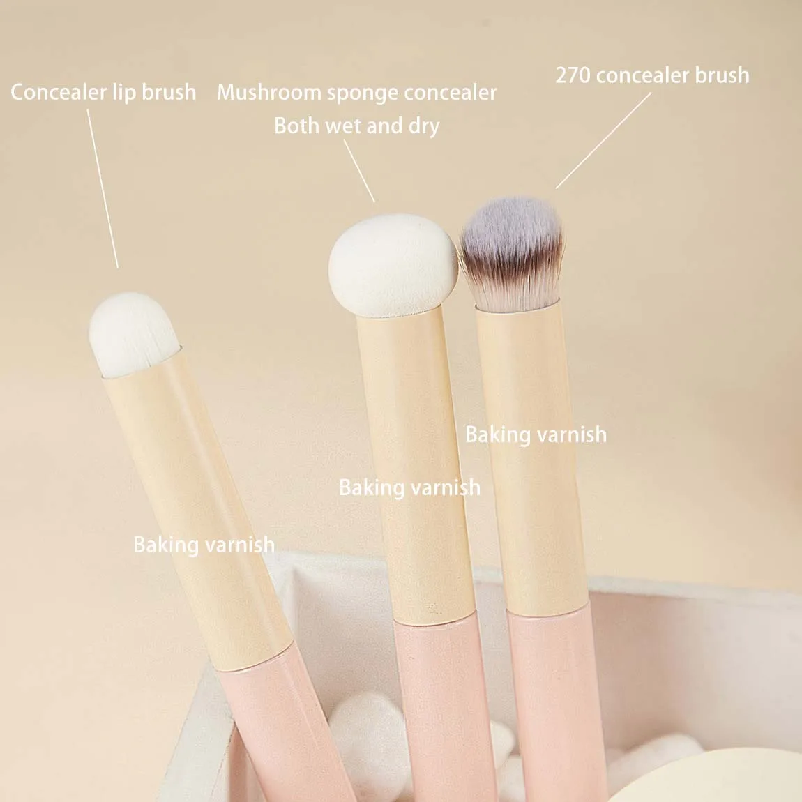 Pinceaux de maquillage de haute qualité, éponge Mantou, pinceaux anti-cernes, rouge à lèvres, brosse de maquillage Jules, outils cosmétiques, pinceau fond de teint