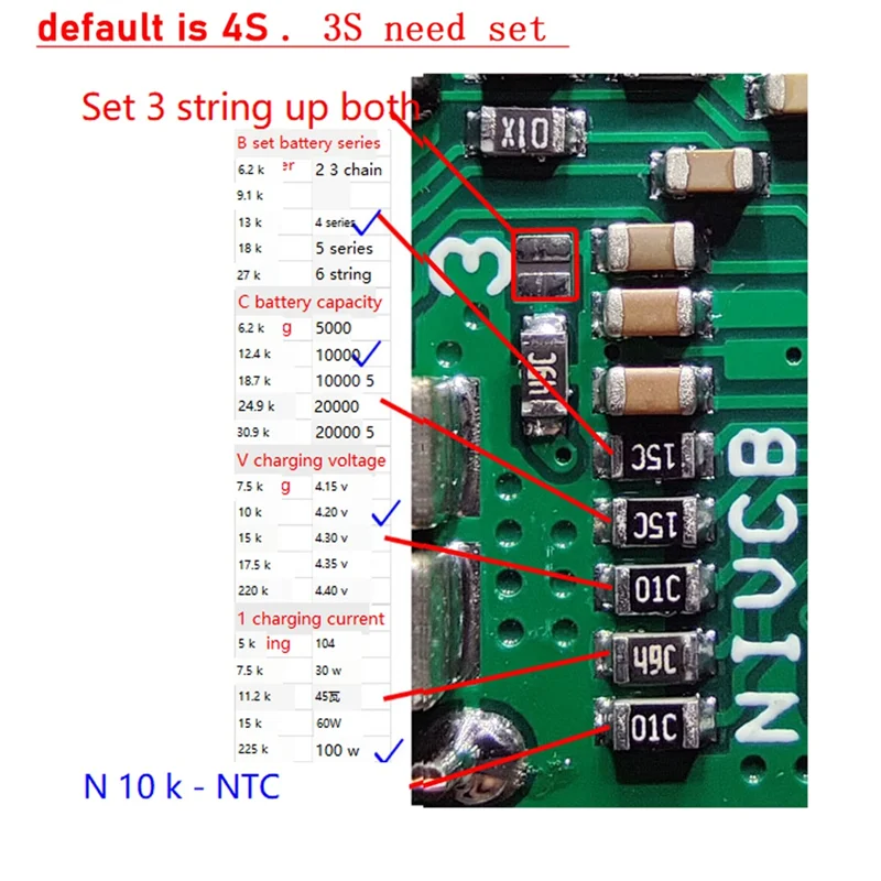Placa de carga rápida A45U Buck-Boost Módulo de carga rápida Batería de litio 4S (con XT60)