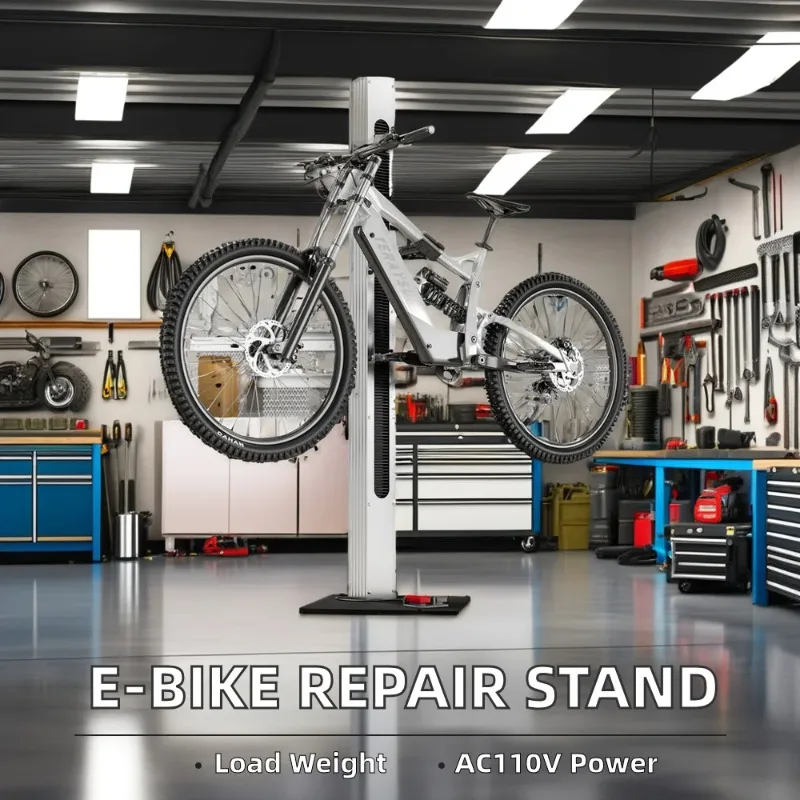 

Автоматическая подъемная подставка для ремонта электровелосипедов из алюминиевого сплава с поворотом на 360 градусов, максимальная нагрузка 80 кг, аксессуар для хранения и тренировок велосипедов