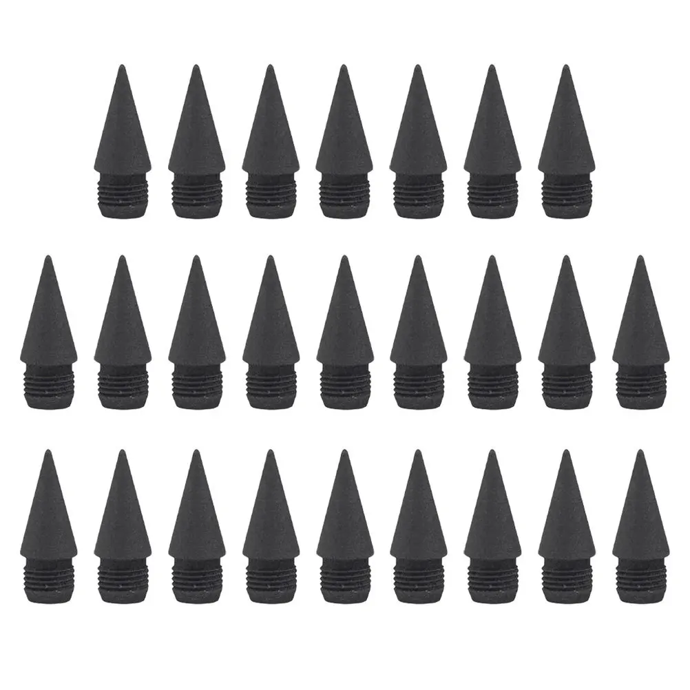 

25Pcs Infinite Pencil Refill Nibs Inkless Non Sharpening Smooth Writing Portable Replacement Tips for School Drawing Adults