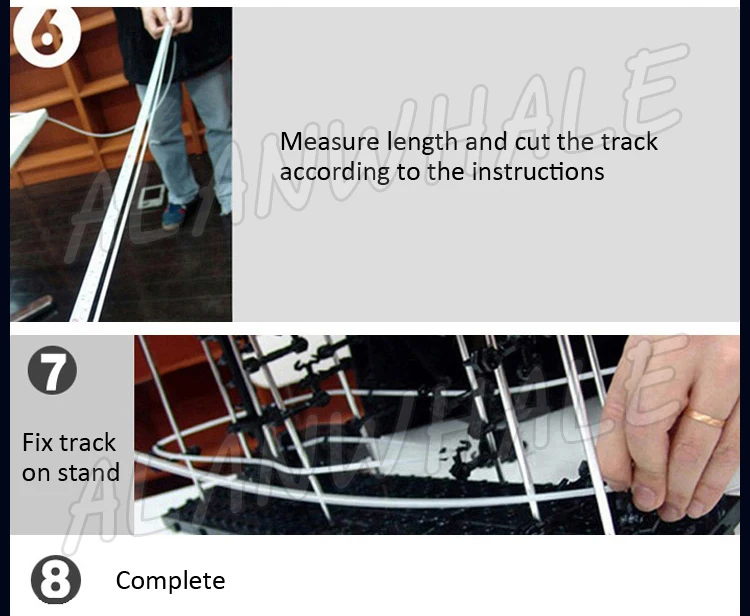 2600cm Rail Level 4 Marble Run Race Roller Coaster Night Luminous Model Building Kits Learning Toys Rolling Steel ball Sculpture