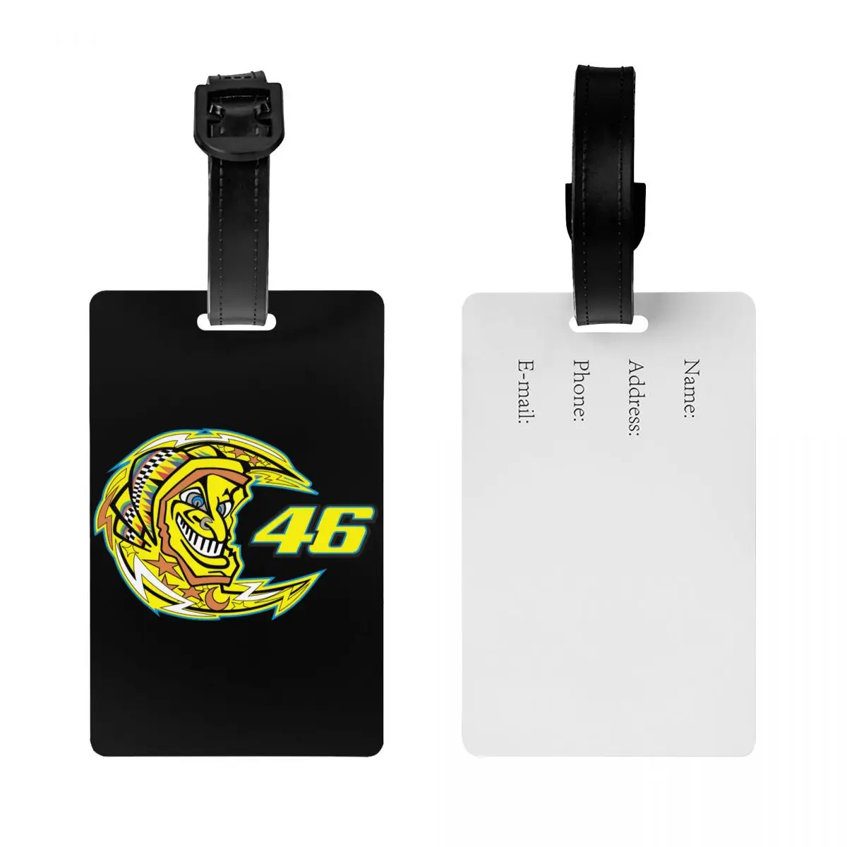 Custom Rossi Luggage Tag Privacy Protection Baggage Tags Travel Bag Labels Suitcase