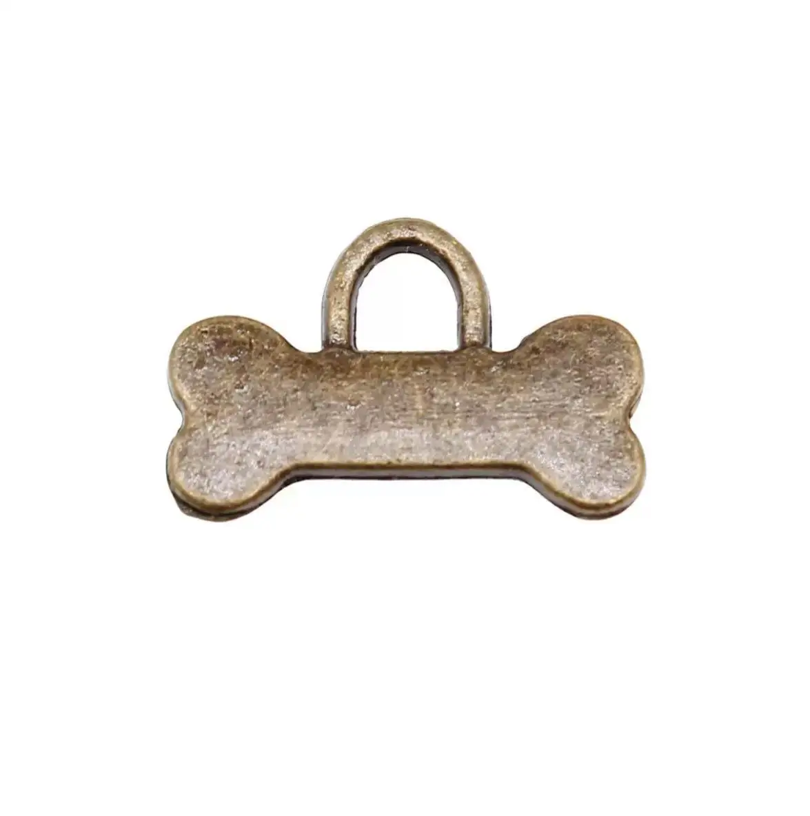 

30pcs 16*10mm Zinc alloy metal antiqued bronze color bone shaoed pendants for handmade accessories HW3370