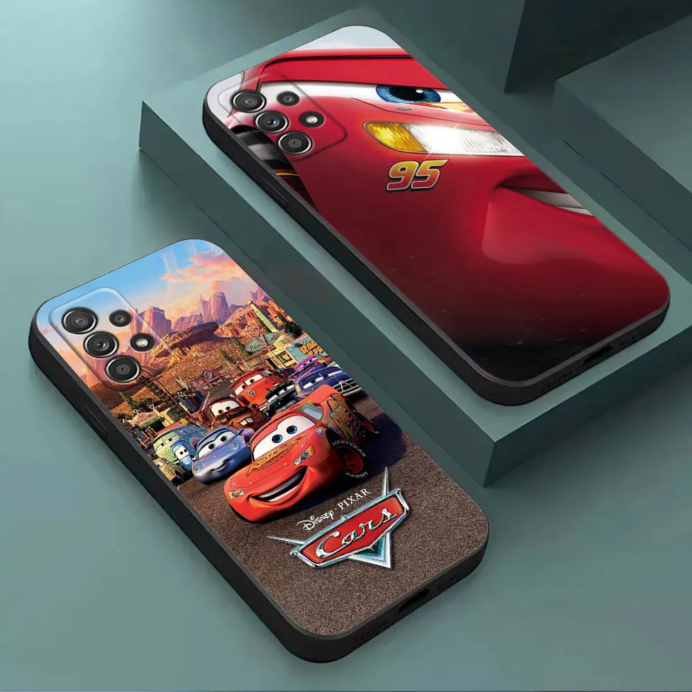 

Disney Lightning McQueen Case For Samsung Galaxy A15 A25 A24 A23 A22 A21S A20s A13 A10 A05S A04 A03 A14 Soft Black Phone Cover