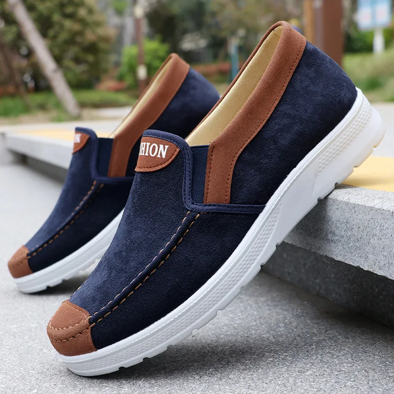 Fashion Spring/Autumn Men's Mixed Color Breathable Casual Lightweight Outdoor Sports Shoes Soft Walking Non Slip Flat Shoes