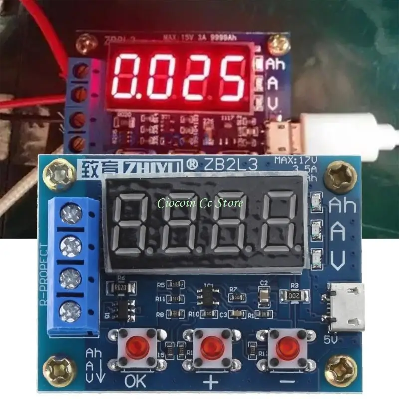 X90F ZB2L3 Li-ion Lithium Lead-Acid Battery Capacity Meter Discharge Tester