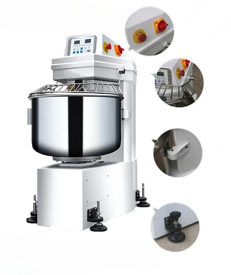 

Коммерческий миксер для теста 20л, 30л, 60л, 120л, 240л, промышленные автоматические машины для замешивания теста для хлеба с аксессуарами