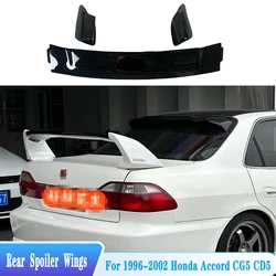 For 1996-2002 Honda Accord CG5 CD5 Rear Trunk Lip Spoiler Wings ABS Plastic Carbon Black Car Tuning Body Kit Accessories Styling