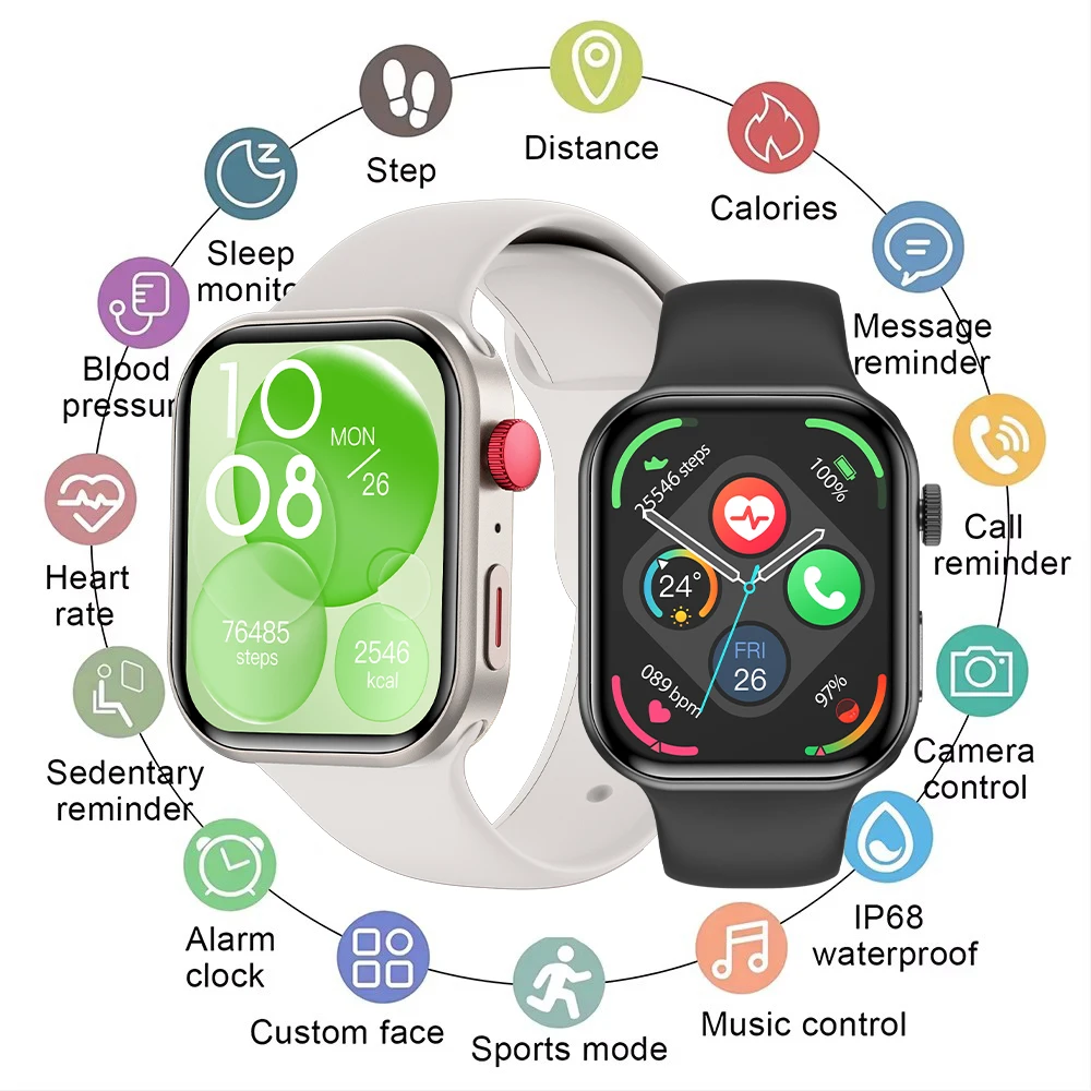 

New 2.01 Smart Watch Men Women Bluetooth Call Music Clock Heart Rate Health Smartwatches Ladies Sport Fitnesss Smartwatch Z03Pro