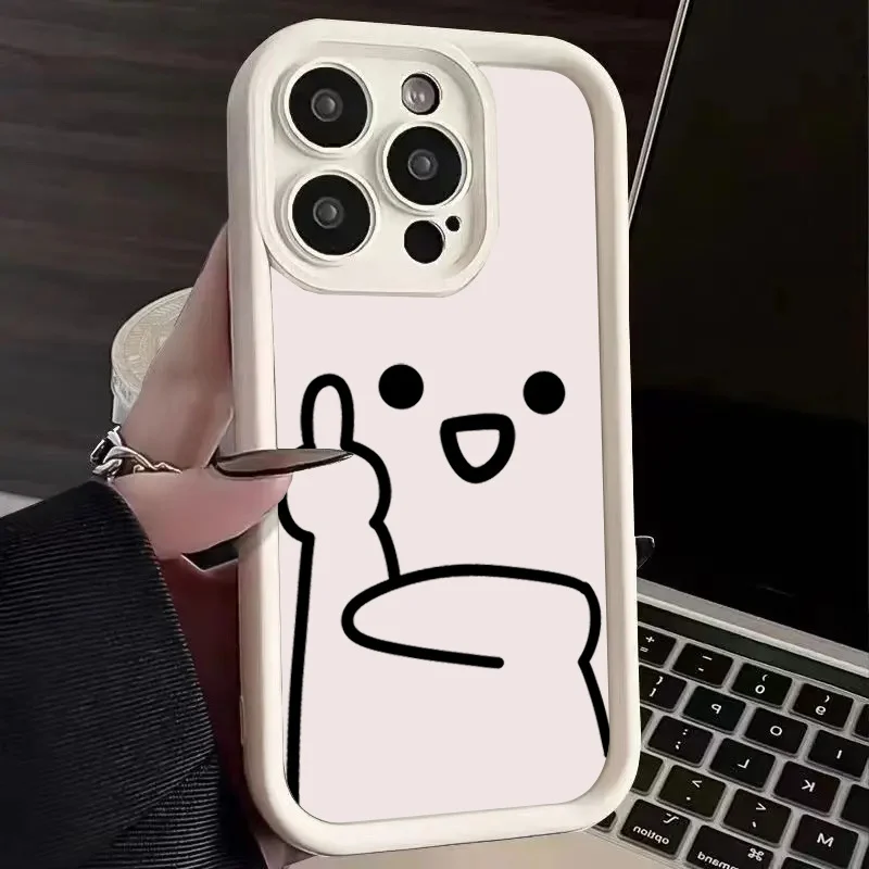 Cartoon Fun Stickman Handyhülle für iPhone 18 Pro 17 16 16e 15 14 13 12 11 Pro Max Air 16 Plus XR X XS Max 7 8 SE2022 Weiche Hülle – Detail 11