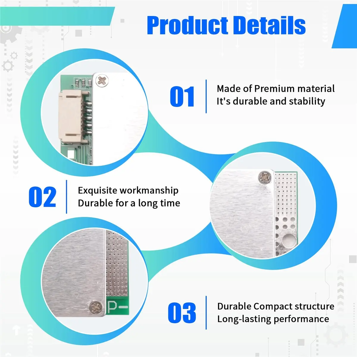 4S 12V 50A LiFePO4 Lithium Battery Protection Board with Power Battery Balance/Enhance PCB Protection Board