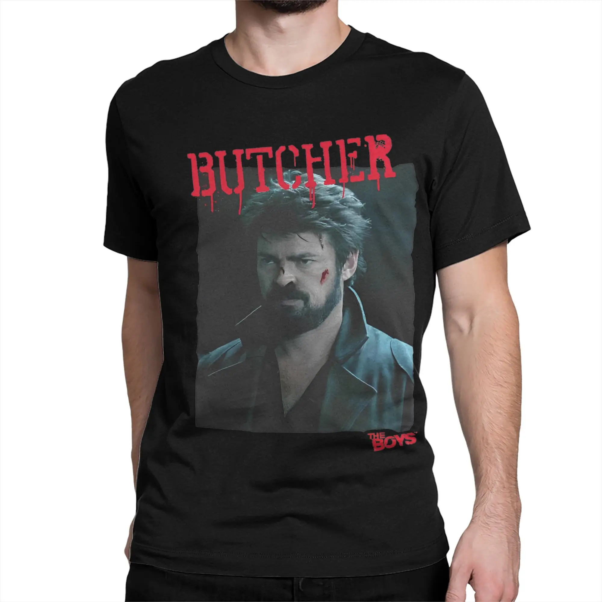 Butcher Vintage The Boys for Men Women T Shirts  Novelty Tees Short Sleeve O Neck T-Shirts Cotton Gift Clothing