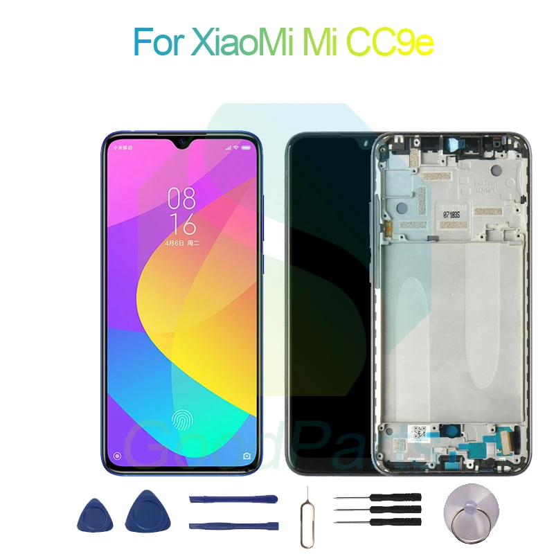 

For XiaoMi Mi CC9e Screen Display Replacement 1560*720 Mi CC9e LCD Touch Digitizer