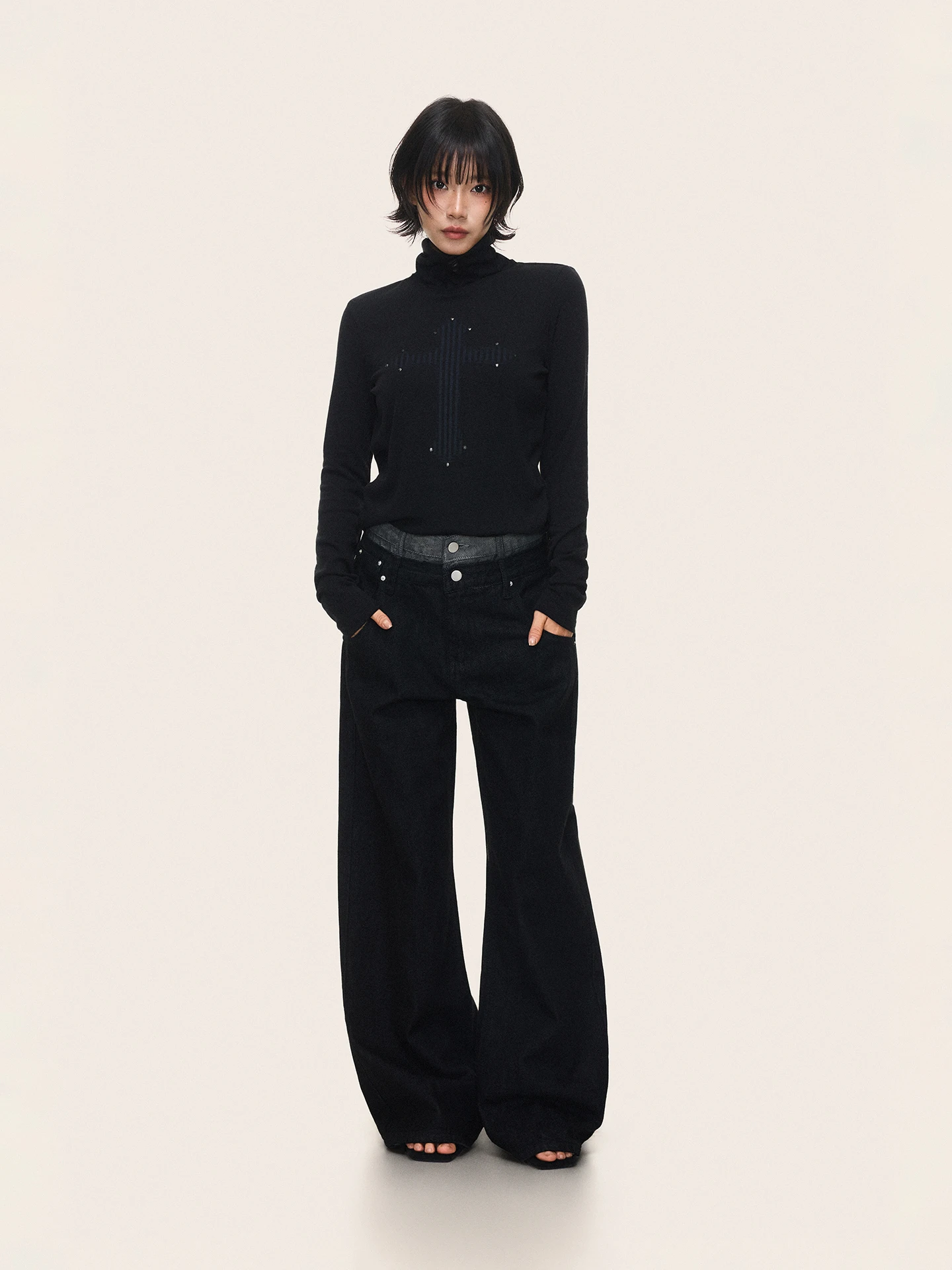 

Джинсы SUNDAYPLAN в американском ретро-стиле, широкие, женские, свободные, струящиеся, с эффектом похудения, с двойной талией, прямого кроя, повседневные, из хлопкового денима