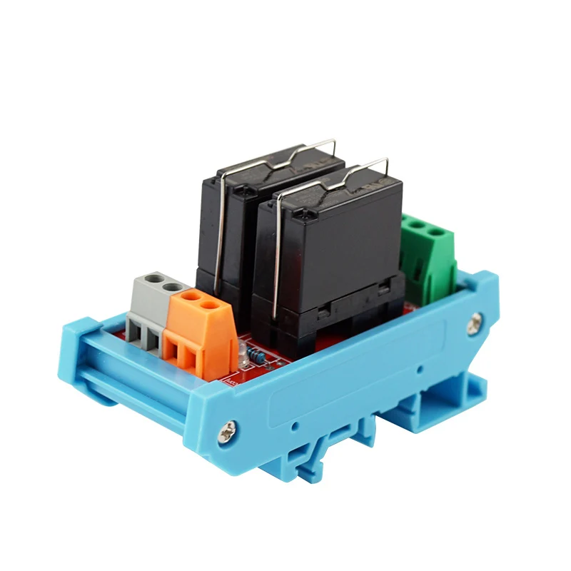 

2 Channels 2NO 2NC Dual Group Relay Module DPDT Relays Compatible with NPN/PNP for Filling Machine