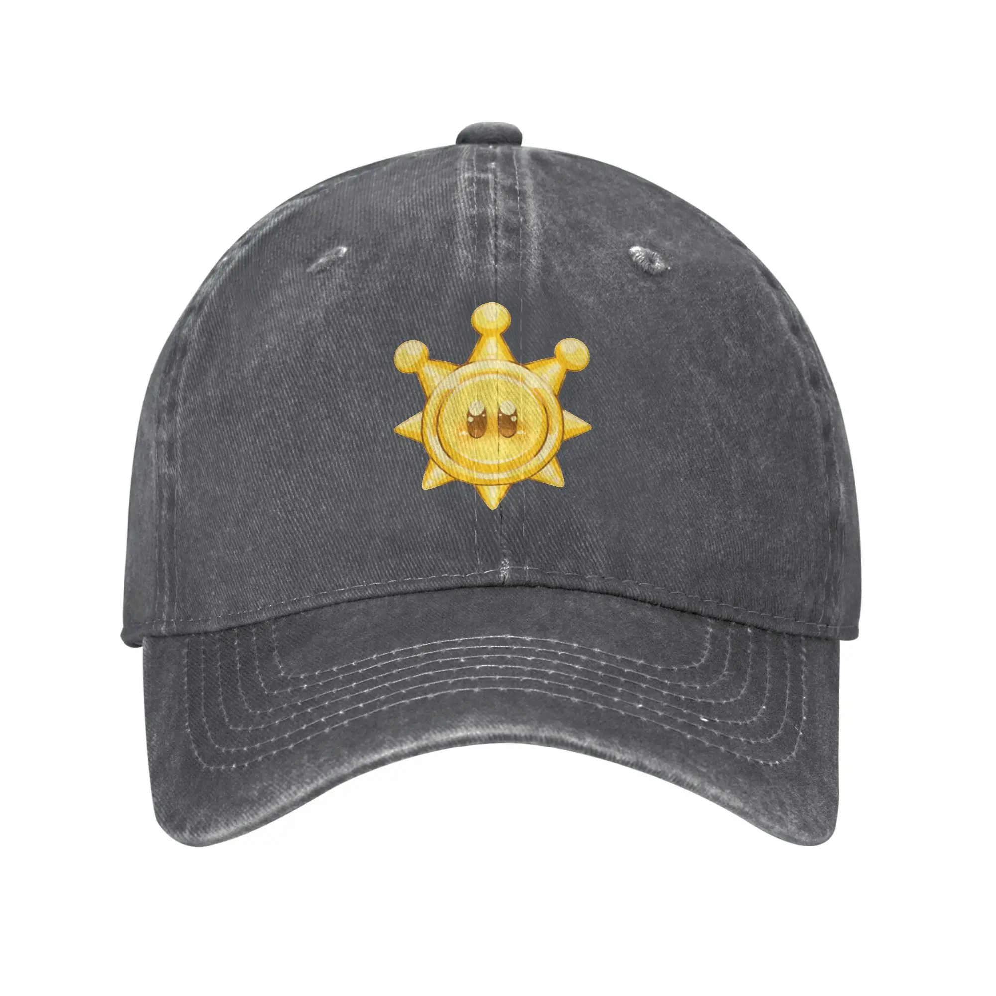 Fashion Shine Sprite Sun baseball cap  Washed Denim Cap Golf Hat Man