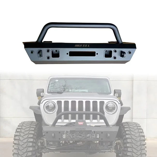 

High Quality 4x4 Car Offroad Accessories New Rebel Front Bumper For JL 2018+ Gladiator JT Easy Installation