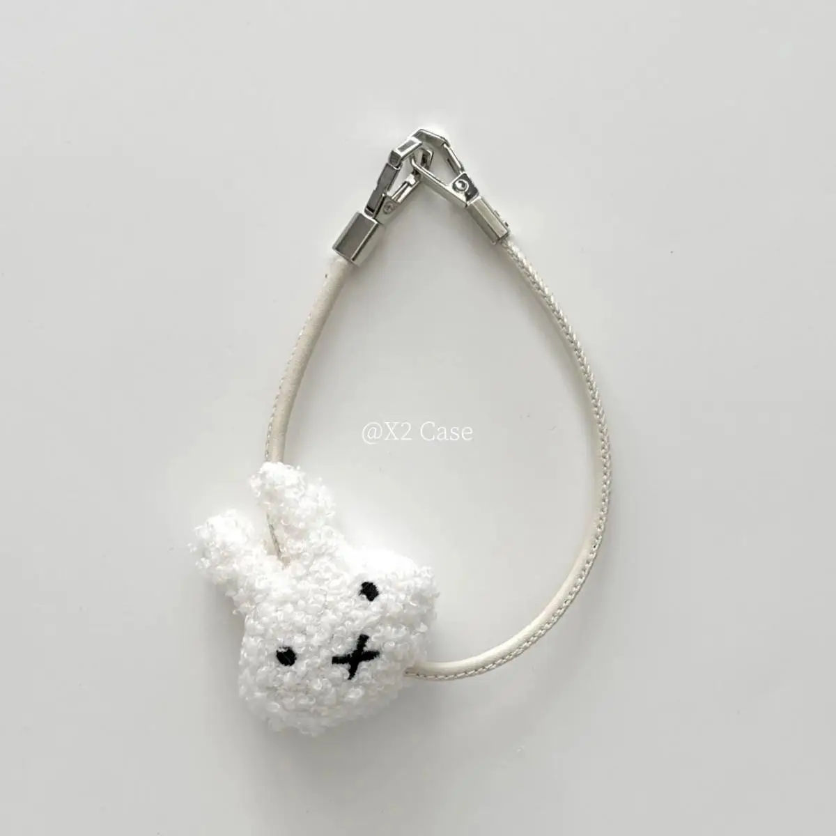 Miffy Rabbit Kawaii juguete de peluche de dibujos animados cordón para teléfono móvil lindo Anime Otoño e Invierno colgantes de felpa dulce colgante para niñas